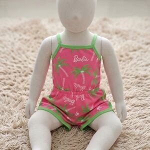 Barbie Pink and Green Romper